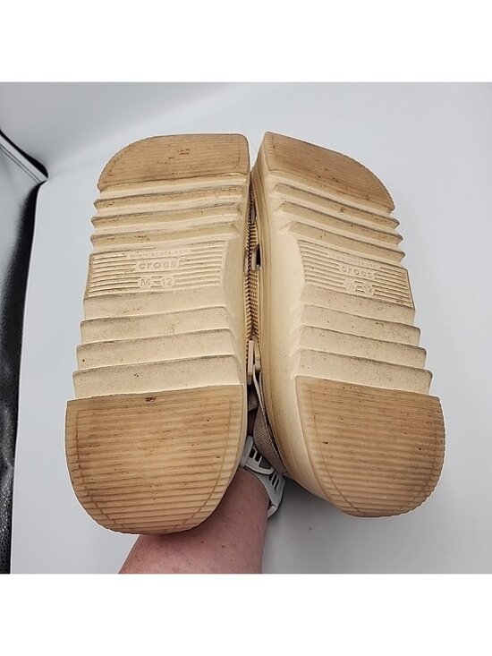 Crocs Mega Crush Clogs Mens 12 Shiitake Beige Tan Platform Shoes 207988 main image 8